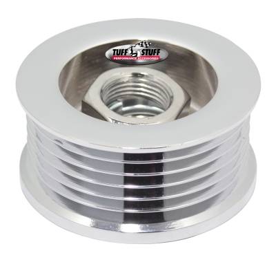 Tuff Stuff Performance Accessories - Tuff Stuff Performance 7610A Alternator Pulley 2 Groove Chrome