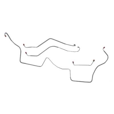 The Right Stuff Detailing - The Right Stuff AKT6707 Pontiac Power Drum Brake Hydraulic Line Kit Front
