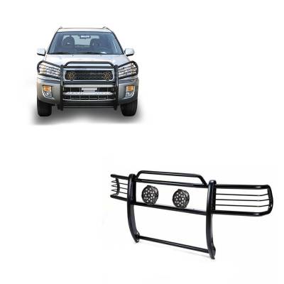 Black Horse Off Road - Black Horse 17TH26MA-PLB Black Grille Guard w/LED for 01-05 Toyota RAV4