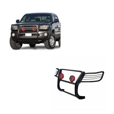 Black Horse Off Road - Black Horse 17TO23MA-PLB Black Grille Guard w/LED for 01-04 Toyota Tacoma