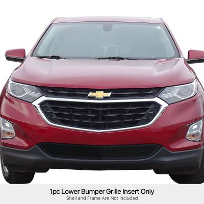 APS - APS Wire Mesh Bumper Grille Black 18-21 Chevrolet Equinox GR03GEB00H