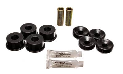 Energy Suspension - Energy Suspension 16.8106G Shock Bushing Set Front Polyurethane Black
