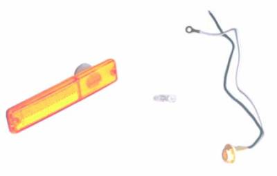 Omix - Omix 12401.02 Side Lamp Assembly Amber for 72-86 Jeep CJ Wrangler