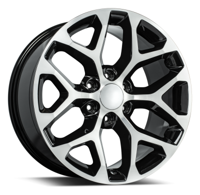 REV Wheels - REV Wheels 582MB 22x9 6x5.5 28mm Black/Machined 582MB-2298328