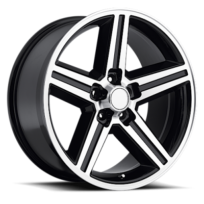 REV Wheels - REV Wheels 652MB 20x9 5x5.0 0mm Polished/Black 652MB-0950