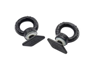 Front Runner - Front Runner Outfitters RRAC221 T-Track Tie Down Anchor Rings Black Pair