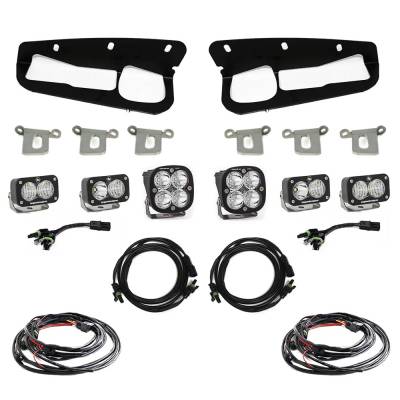 Baja Designs - Baja Designs 447763 Squadron Pro/Dual S2 Sport Steel Bumper Fog Pocket Light Kit