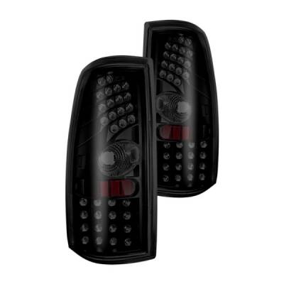 Winjet - Winjet CTWJ-0006-BS Black Smoke LED Taillights for Chevy Silverado/GMC Sierra