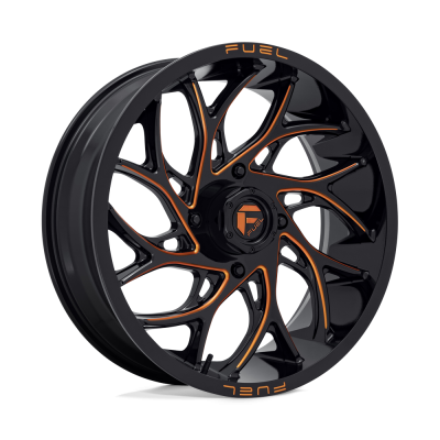 Fuel UTV - Fuel Off Road D7802070A544 D780 RUNNER UTV 20x7 4x156 13mm Gloss Black/Orange