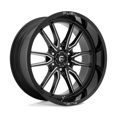 Fuel 1PC - Fuel Off Road D76122008447 D761 CLASH 22x10 6x5.5 -18mm Gloss Black/Milled