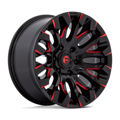 Fuel 1PC - Fuel Off Road D82918908450 D829 QUAKE 18x9 6x5.5 1mm Gloss Black/Milled Red