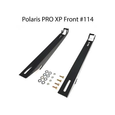 Simpson Safety - Simpson Safety 114 Front UTV Seat Mount Brackets Black for Polaris RZR XP