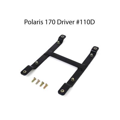Simpson Safety - Simpson Safety 110D LH Front UTV Seat Mount Black for Polaris RZR 170