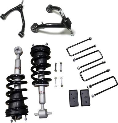Freedom Off-Road - Freedom O/R FO-G803-KIT+FO-G703FU 3" Struts w/RR Blocks CA's for 07-16 GMC/Chevy