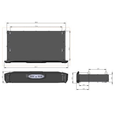 Rock Slide Engineering - Rock Slide RS-1600 R-Step 16" Wide Step w/Uni Brackets To Mount On Flat Surface