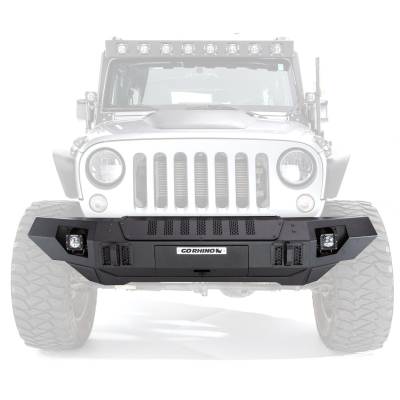 Go Rhino - Go Rhino 230116T Trailline Winch Ready Front Straight Bumper
