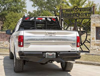 Frontier Truck Gear - Frontier Truck Gear 100-11-5010 Diamond Rear Bumper 15-23 Ford F150 w/Sensors
