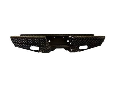 Frontier Truck Gear - Frontier Truck 100-20-1007 Diamond Rear Bumper +Light 01-06 Silver/Sierra 2500HD