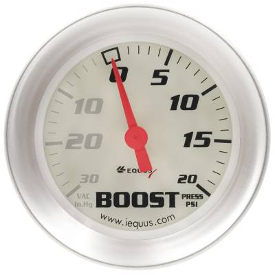Equus - Equus E8457 Gauge Vacuum Boost 2-5/8" 30 InHG/20 PSI 270 Sweep Mech