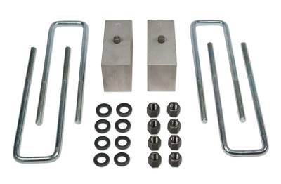 Tuff Country - Tuff Country 97077 3.5" Rear Block/U-Bolt Kit for 07-22 Toyota Tundra 4WD