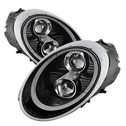 Spyder Auto - Spyder Auto 5080103 DRL Projector Headlights Black/Clear 05-09 Porsche 911