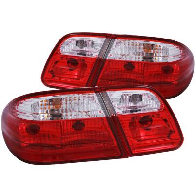 Anzo USA - Anzo USA 221162 Chrome Euro Red/Clear Lens Taillight Set for Mercedes E-Class