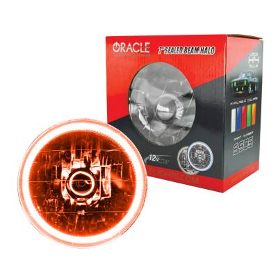 Oracle Lighting - Oracle 6905-005 Pre-Installed Lights 7" Sealed Beam Amber Halo
