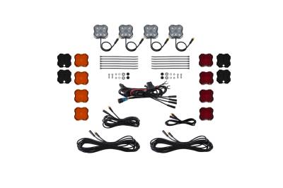 Diode Dynamics - Diode Dynamics DD7739 Stage Series Single-Color LED Rock Light Kit 4Pc