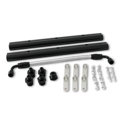 Top Street Performance - Top Street Performance 81009BK Fuel Rails LS3/L92 Black