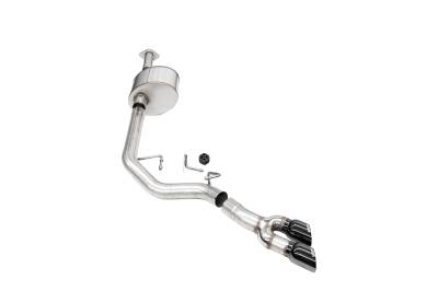 Corsa Performance - Corsa 21330BLK 3.0" Cat-Back Lightning Exit w/Twin 3.5" Black PVD Pro Tips
