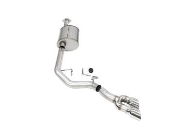 Corsa Performance - Corsa 21333 3.0" Cat-Back Lightning Exit w/Twin 3.5" Polished Pro-Series Tips