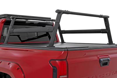 Rough Country Suspension Systems - Rough Country 73141 Aluminum Cargo Carrier Bed Rack-Black for Tacoma 5' Bed