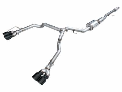 AWE Tuning - AWE Tuning 3015-43007 BLACK OFG Dual Exhaust System 21+ Suburban/Yukon XL 5.3L