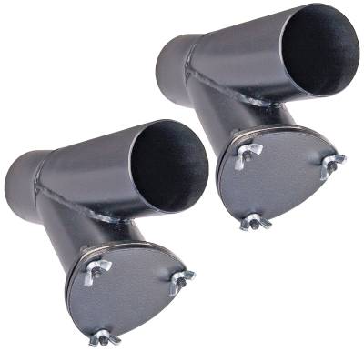 Hedman Hedders - Hedman 16250 2.5" QUICK-EZE Exhaust Cutouts From Hedman 1 pair