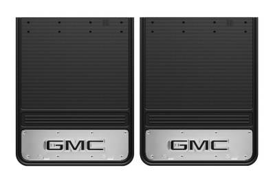 Gatorback - Gatorback 19"x24" Rear Dually Black Mud Flaps GMC Logo GB1924GB-2
