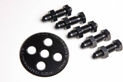 RADIUM Engineering - RADIUM Engineering 20-0128-01 BULKHEAD PLATE 6AN w/FittingS & NUTS