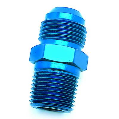 SpeedFx - SpeedFX 561016 Adapter Fitting Straight -10AN x 3/8 NPTF Blue Anodized Alum EACH