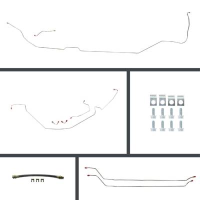 The Right Stuff Detailing - The Right Stuff COM64H2 64-67 Chevy Chevelle Brake Hydraulic Line Kit