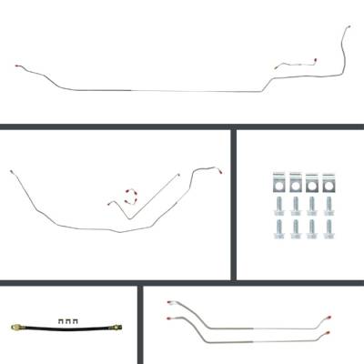 The Right Stuff Detailing - The Right Stuff COM69C2 69-72 Chevelle Convertible Brake Hydraulic Line Kit