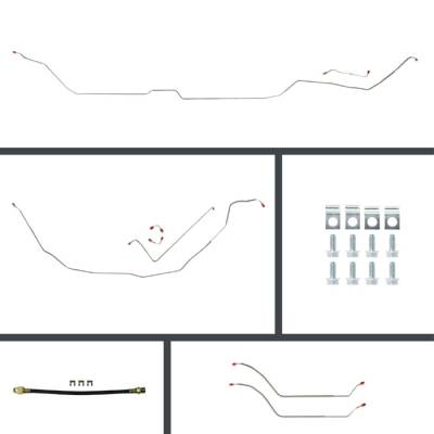 The Right Stuff Detailing - The Right Stuff COM69H4 1969 Chevy Chevelle Brake Hydraulic Line Kit