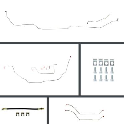 The Right Stuff Detailing - The Right Stuff CSP68H4 68 Chevy Chevelle Brake Hydraulic Line Kit Front/Rear