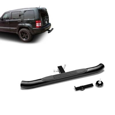 Black Horse Off Road - Black Horse HS36RA 3" Round Black Hitch Step for 2" Receivers