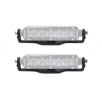 Go Rhino - Go Rhino 732060T XE Center Hood Light Mounts for 18-26 Jeep Wrangler/Gladiator