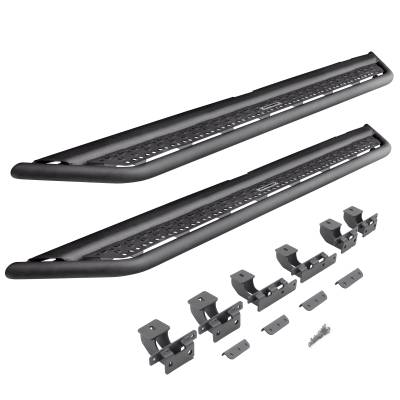 Go Rhino - Go Rhino D64506T Dominator D6 Steel Side Steps for 18-26 Jeep Wrangler JL 4DR