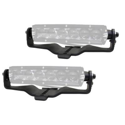 Go Rhino - Go Rhino 731060T XE Hood Hinge Light Mounts for 18-26 Wrangler JL/Gladiator JT