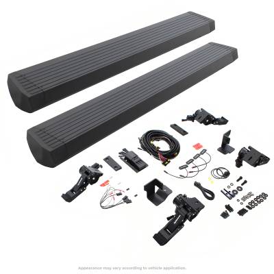 Go Rhino - Go Rhino 20492752PC E1 Electric Running Board Kit for 18-26 Jeep Wrangler JL 2DR