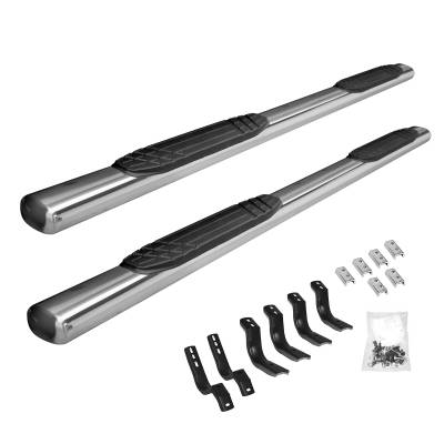 Go Rhino - Go Rhino 684404987PS 4" OE Xtreme Side Steps w/Mounting Brackets Kit