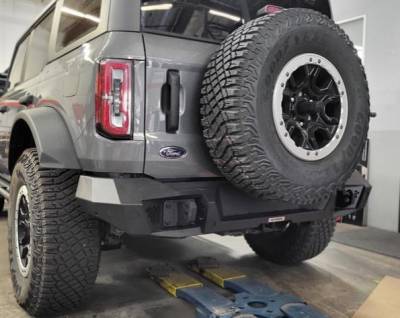 Go Rhino - Go Rhino 271400T Trailline Rear Full Width Bumper for Ford Bronco
