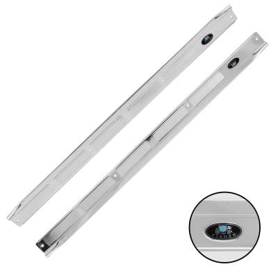 Trim Parts - Trim Parts 6733 Sill Plate w/Stick-On Tag Original-Style Pair for 73-81 Camaro