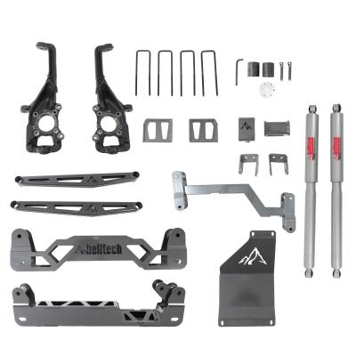 Belltech - Belltech 152501BK 6" Lift Kit Front Spacers/Rear Trail Performance Shocks